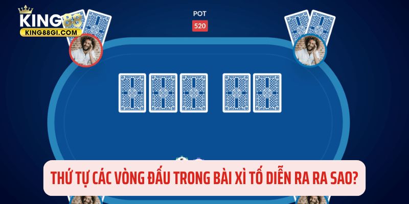 Diễn biến các vòng đấu trong bài Xì Tố theo thứ tự nào?